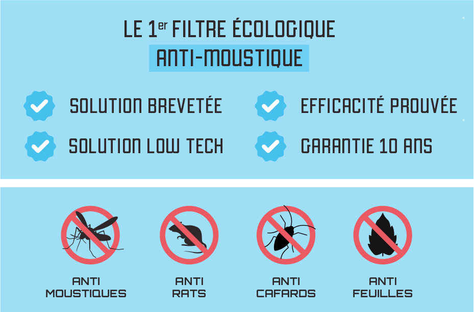 Premier filtre anti-moustique